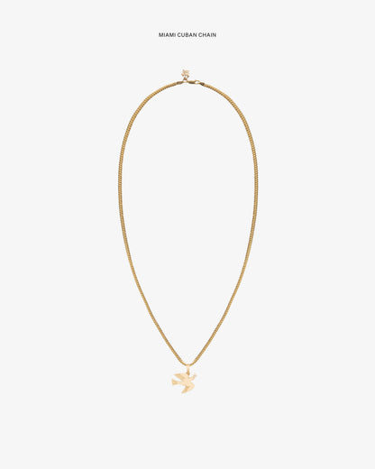 Aimé Leon Dore Evening blue 14Kt Gold Dove Pendant Jewelry