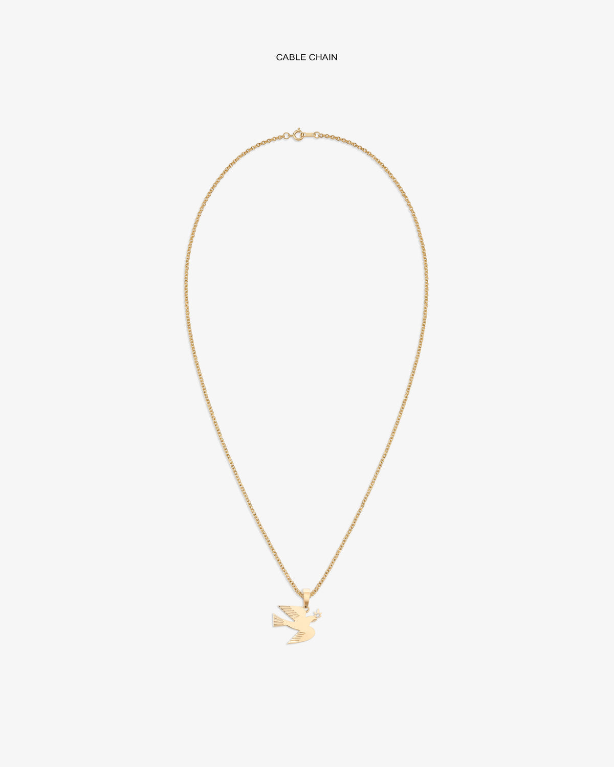 Aimé Leon Dore Evening blue 14Kt Gold Dove Pendant Jewelry