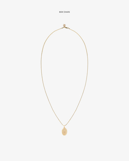 Aimé Leon Dore Evening blue 14Kt Gold Love Poem Pendant Jewelry