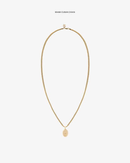 Aimé Leon Dore Evening blue 14Kt Gold Love Poem Pendant Jewelry