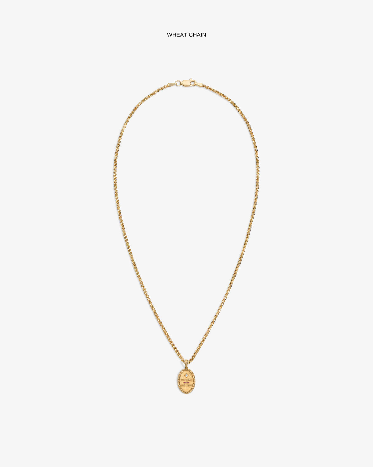 Aimé Leon Dore Evening blue 14Kt Gold Love Poem Pendant Jewelry