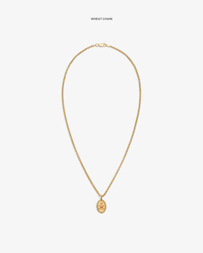 Aimé Leon Dore Evening blue 14Kt Gold Love Poem Pendant Jewelry
