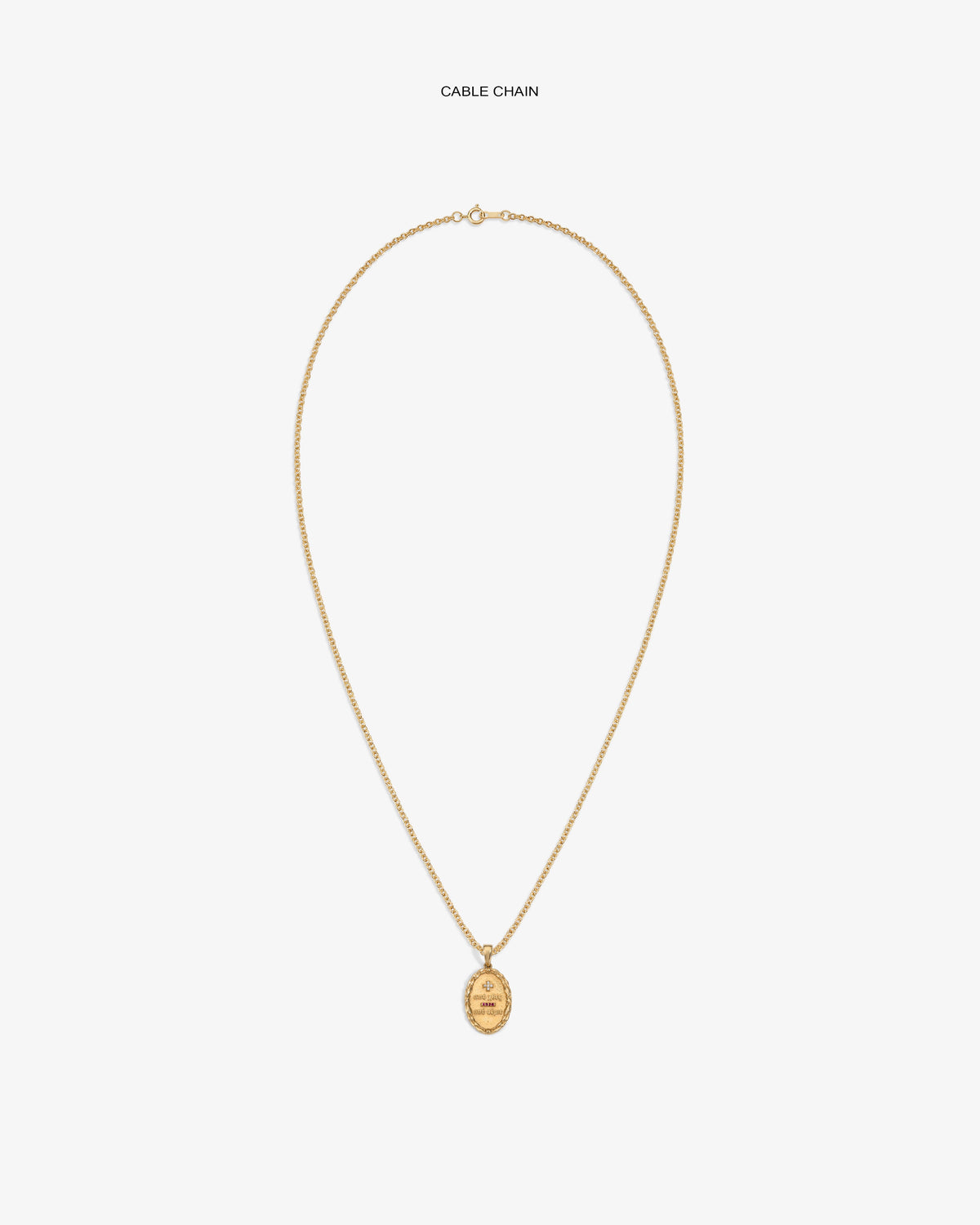 Aimé Leon Dore Evening blue 14Kt Gold Love Poem Pendant Jewelry