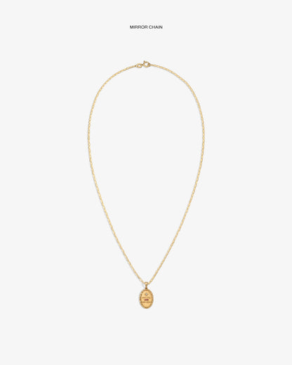 Aimé Leon Dore Evening blue 14Kt Gold Love Poem Pendant Jewelry