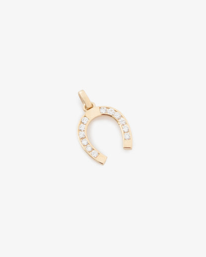 Aimé Leon Dore Evening blue Diamond Horseshoe Pendant Jewelry