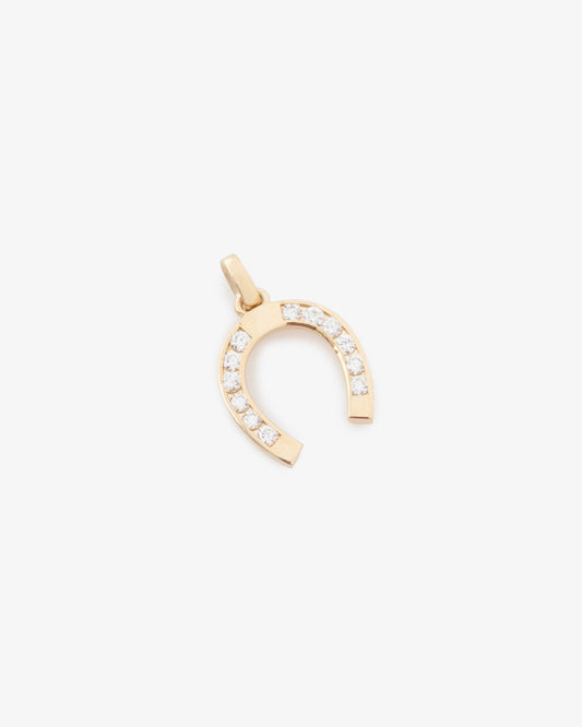 Aimé Leon Dore Evening blue Diamond Horseshoe Pendant Jewelry