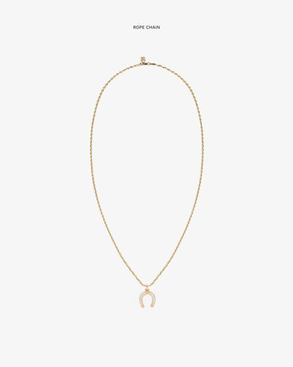 Aimé Leon Dore Evening blue Diamond Horseshoe Pendant Jewelry