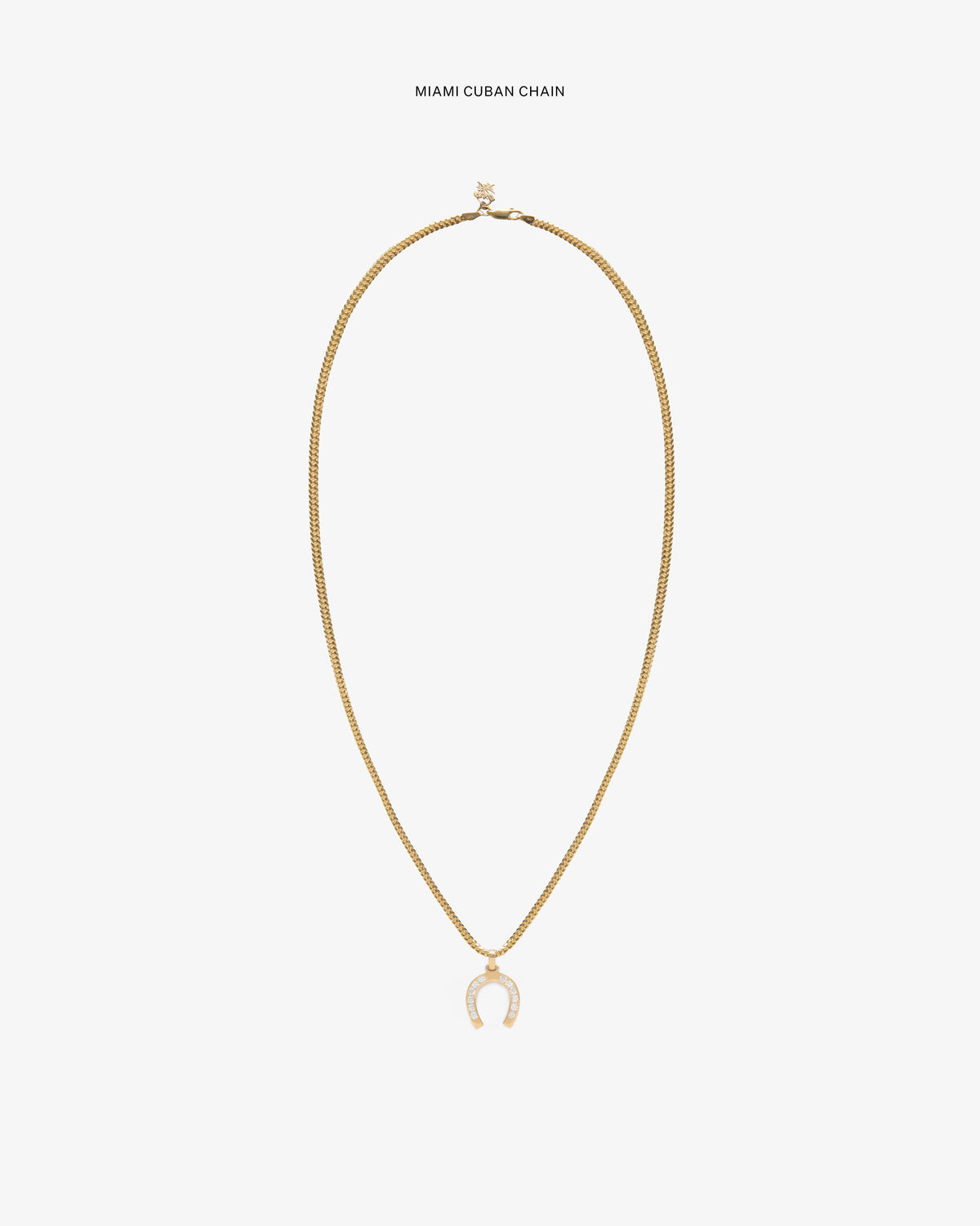Aimé Leon Dore Evening blue Diamond Horseshoe Pendant Jewelry