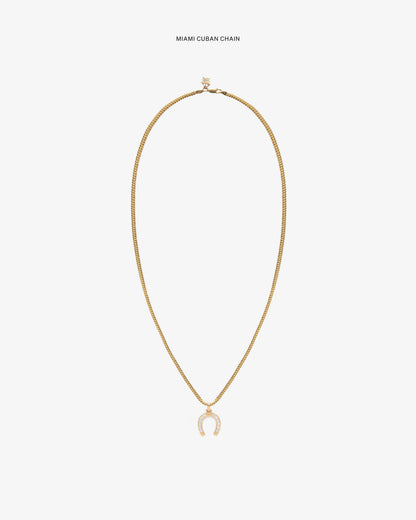 Aimé Leon Dore Evening blue Diamond Horseshoe Pendant Jewelry