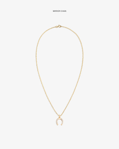 Aimé Leon Dore Evening blue Diamond Horseshoe Pendant Jewelry