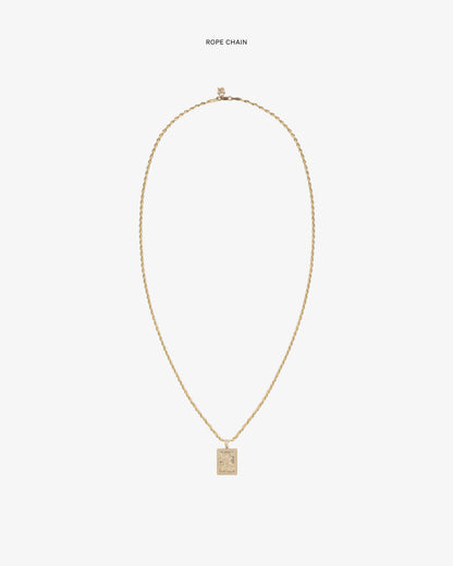 Aimé Leon Dore Evening blue 14Kt Gold Saint George Pendant Jewelry