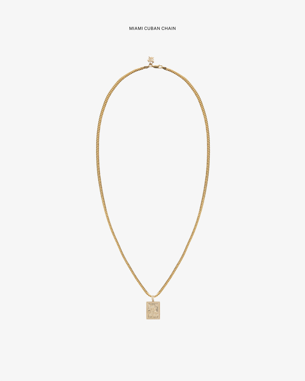 Aimé Leon Dore Evening blue 14Kt Gold Saint George Pendant Jewelry