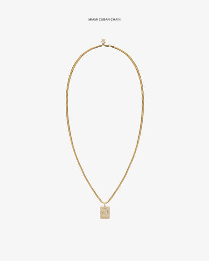 Aimé Leon Dore Evening blue 14Kt Gold Saint George Pendant Jewelry