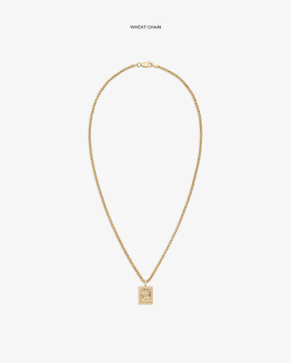 Aimé Leon Dore Evening blue 14Kt Gold Saint George Pendant Jewelry