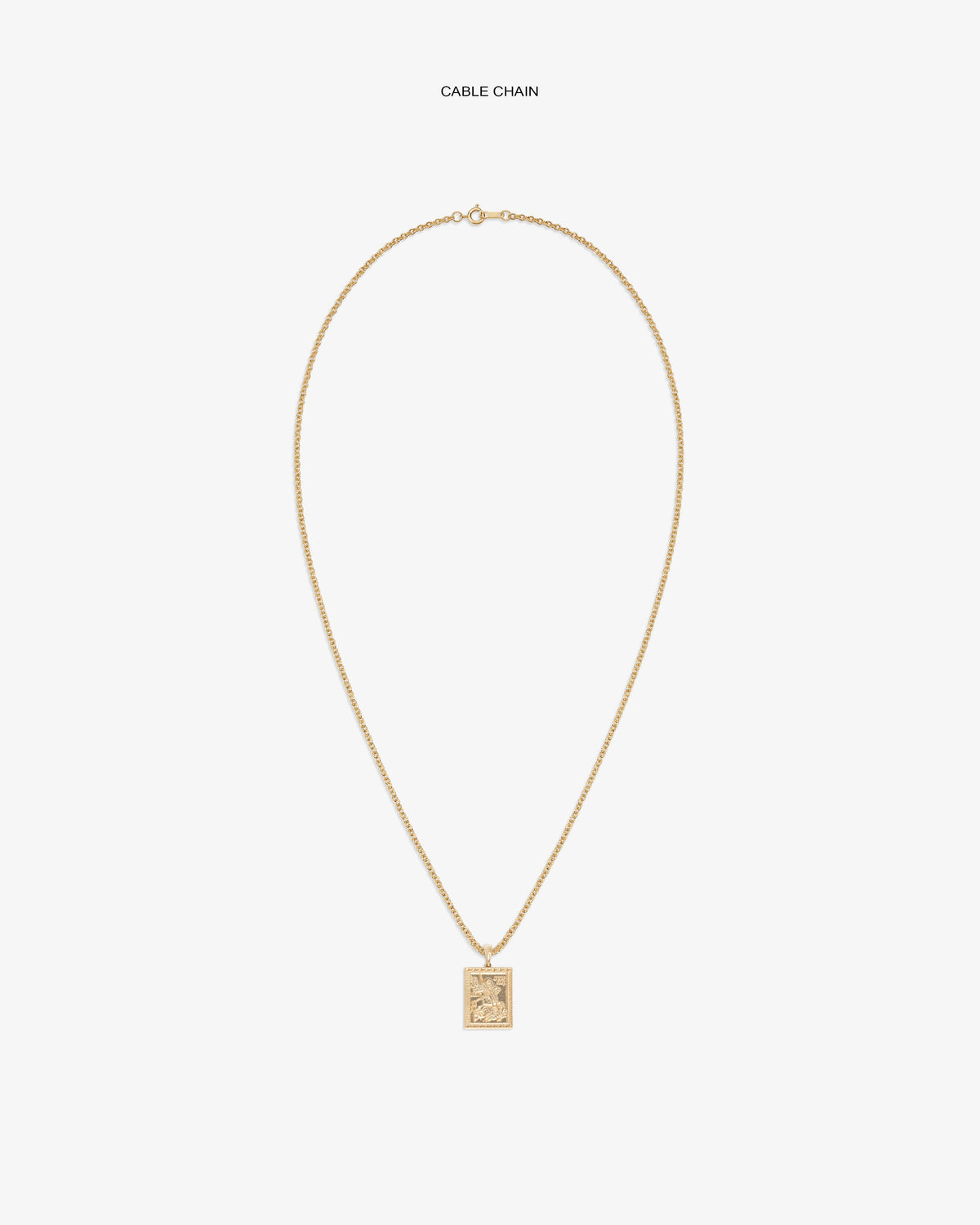Aimé Leon Dore Evening blue 14Kt Gold Saint George Pendant Jewelry