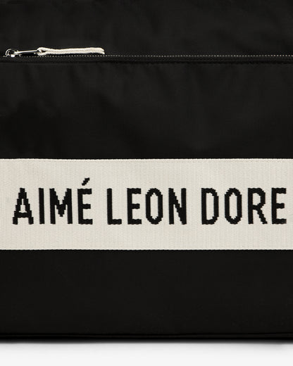 Aimé Leon Dore Black Nylon Duffle Bag Accessories