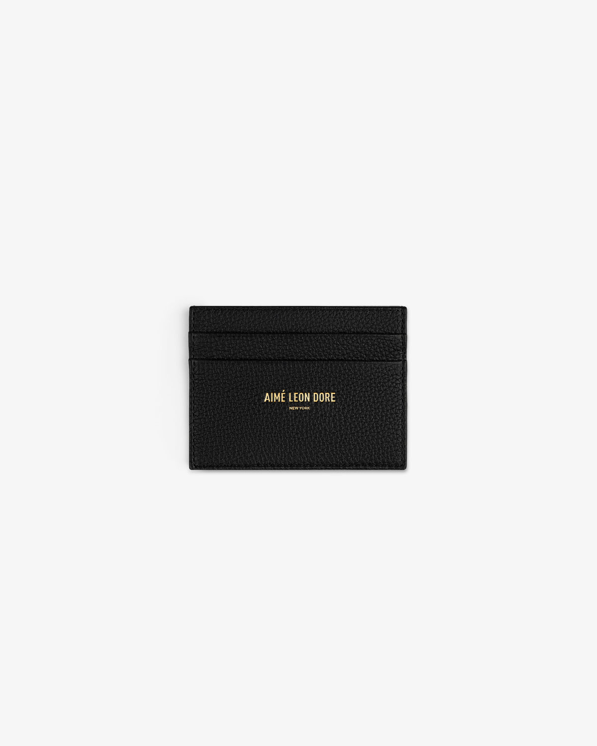 Aimé Leon Dore Jet black Leather Card Holder Accessories