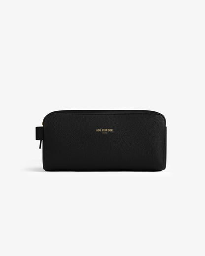 Aimé Leon Dore Jet black Leather Traveler Kit Accessories