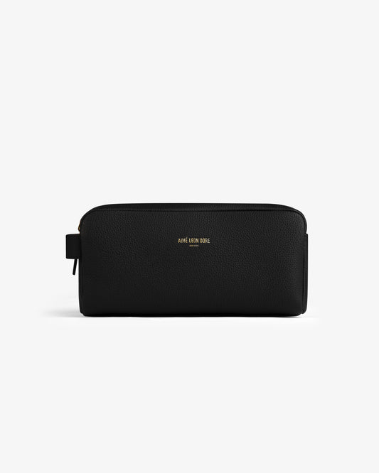 Aimé Leon Dore Jet black Leather Traveler Kit Accessories