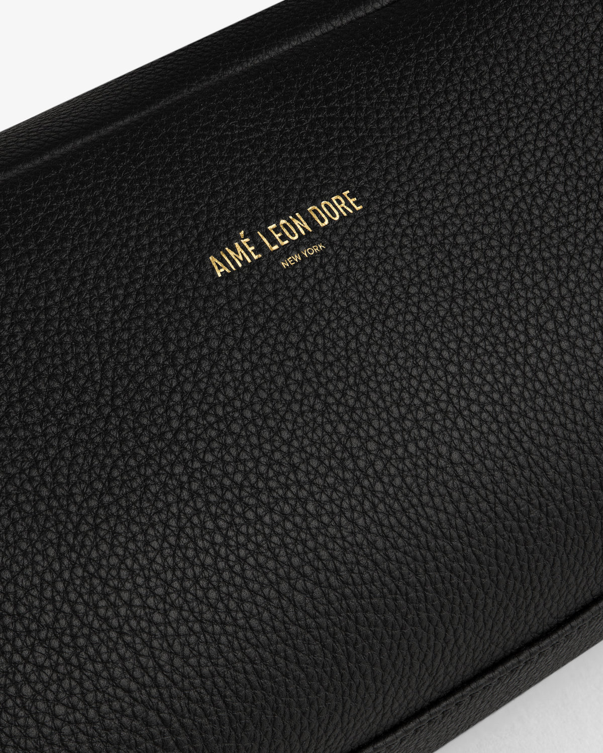 Aimé Leon Dore Jet black Leather Traveler Kit Accessories