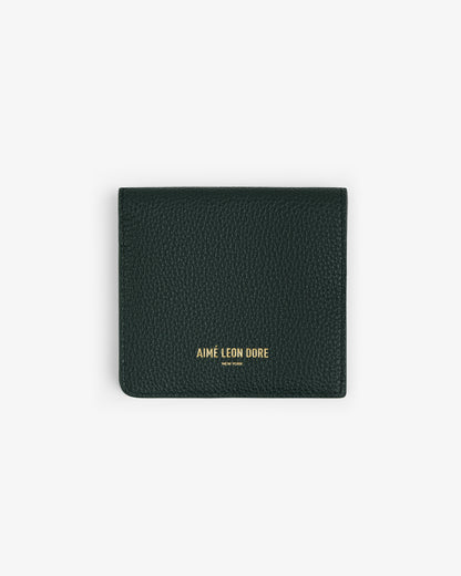 Aimé Leon Dore Botanical green Leather Bi-Fold Wallet Accessories