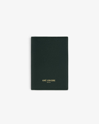 Aimé Leon Dore Botanical green Leather Passport Holder Accessories