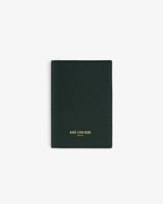 Aimé Leon Dore Botanical green Leather Passport Holder Accessories