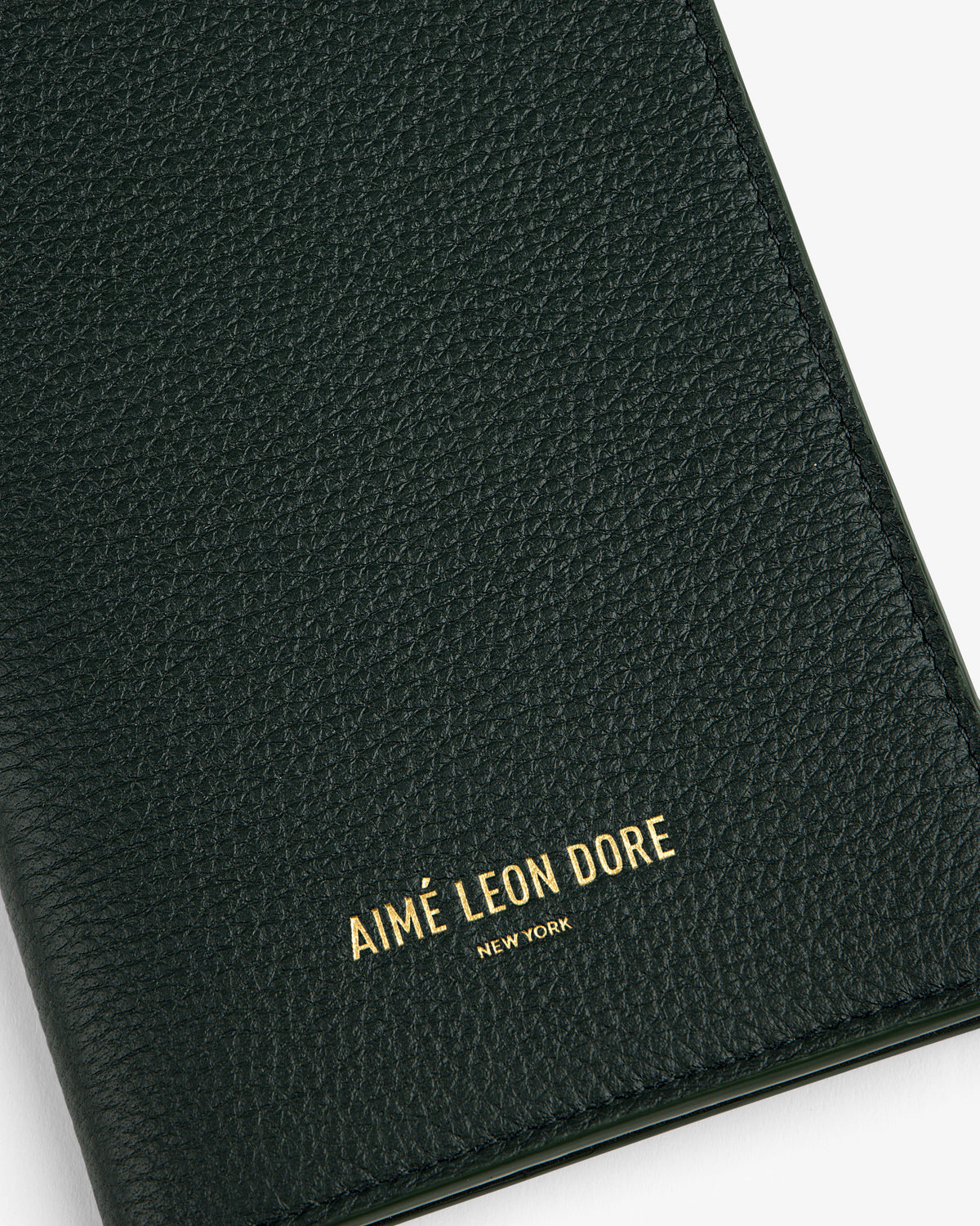 Aimé Leon Dore Botanical green Leather Passport Holder Accessories