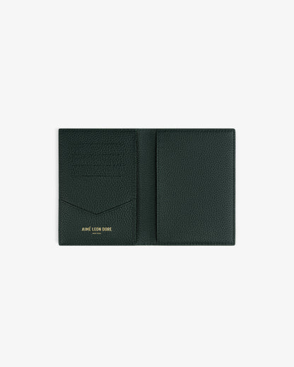 Aimé Leon Dore Botanical green Leather Passport Holder Accessories