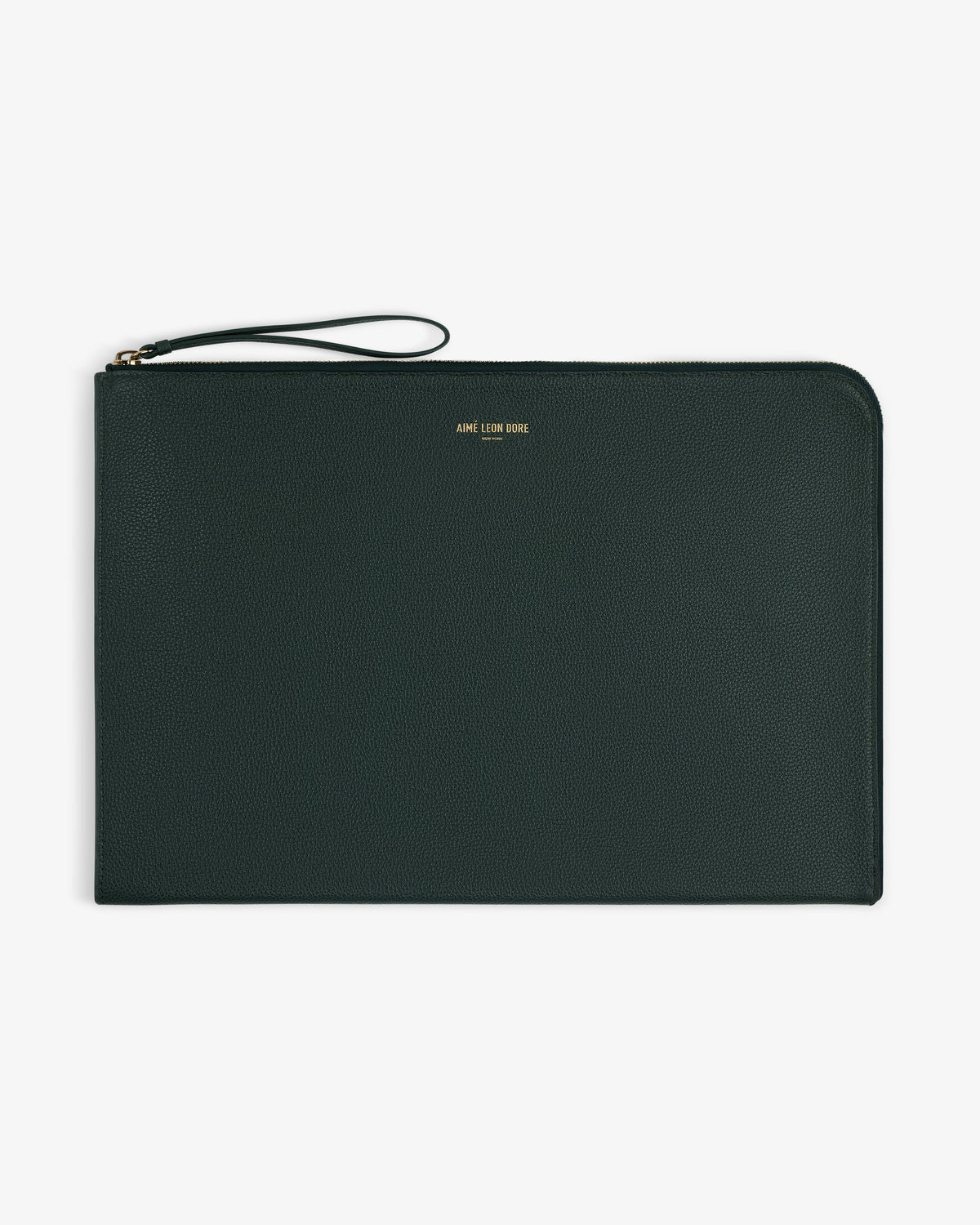 Aimé Leon Dore Botanical green Large Leather Pouch Accessories