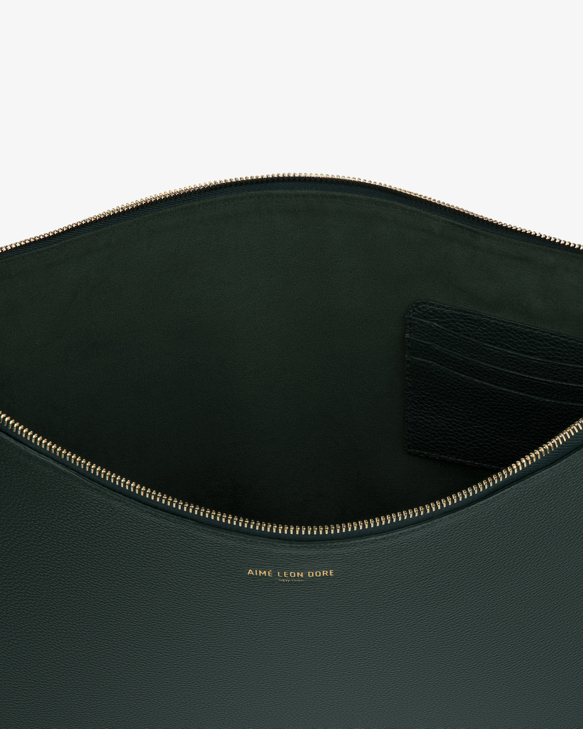 Aimé Leon Dore Botanical green Large Leather Pouch Accessories