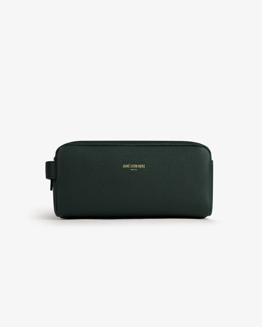 Aimé Leon Dore Botanical green Leather Traveler Kit Accessories