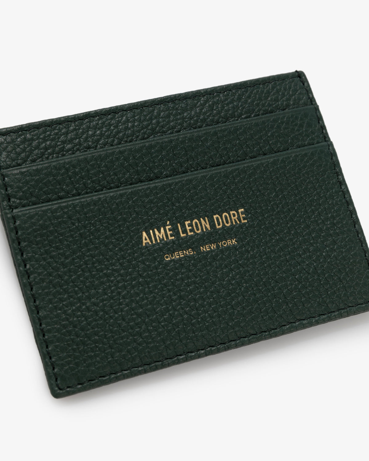 Aimé Leon Dore Botanical green Leather Card Holder Accessories