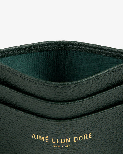 Aimé Leon Dore Botanical green Leather Card Holder Accessories