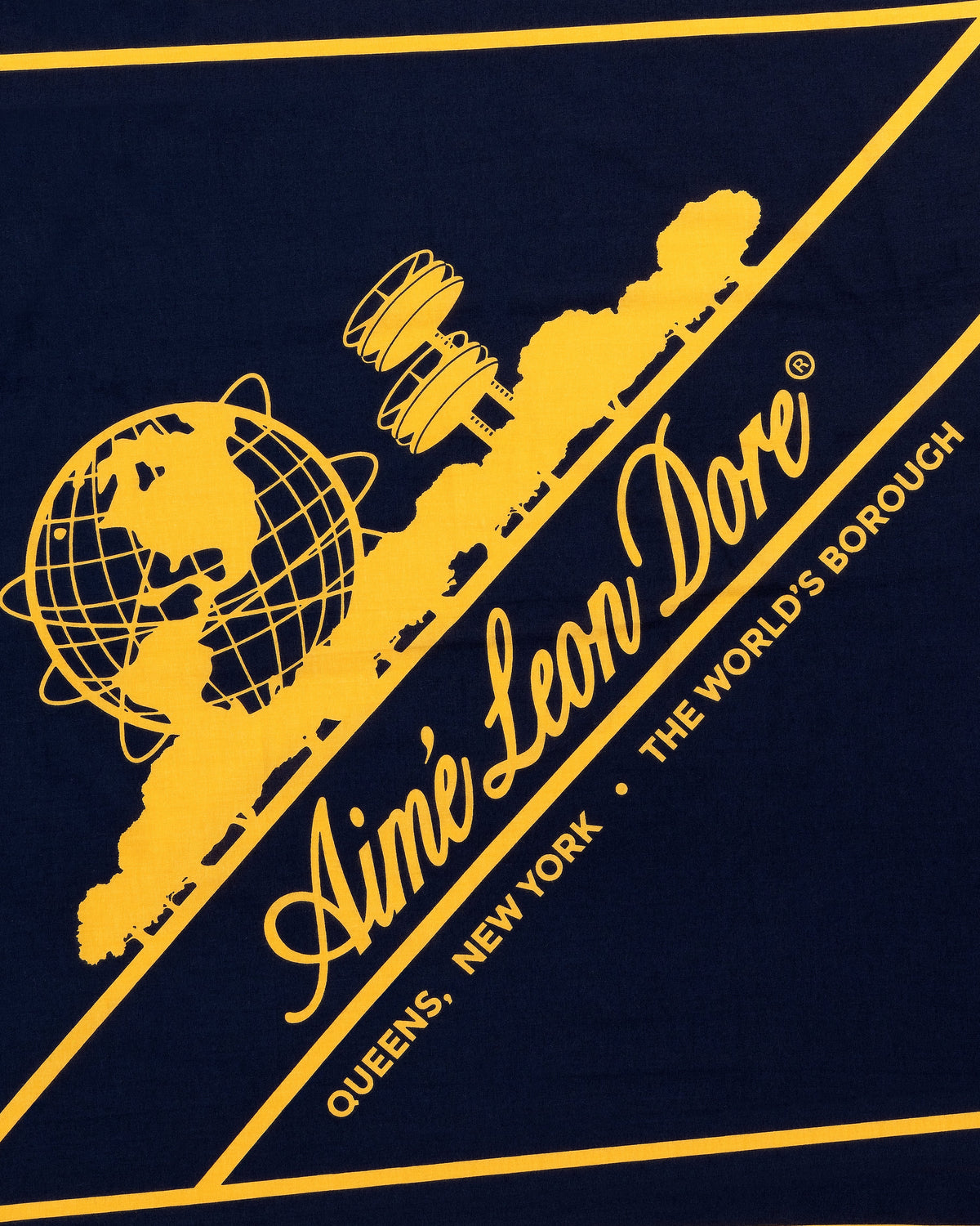 Aimé Leon Dore Navy Unisphere Bandana Accessories